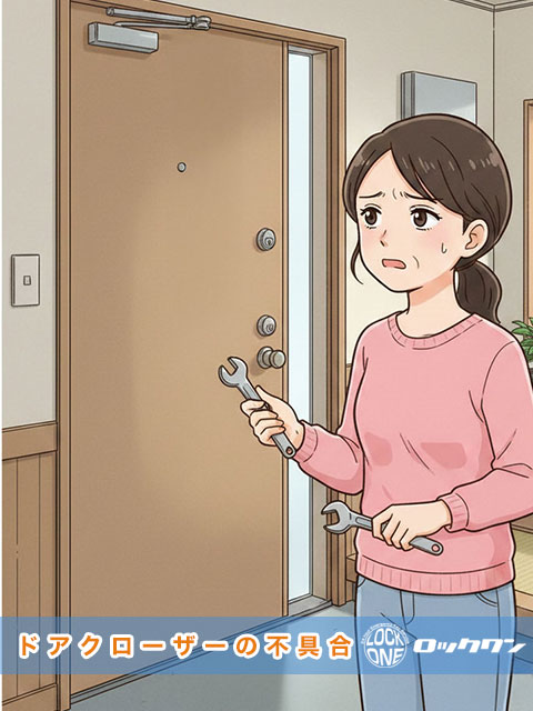 ドアクローザーの不具合・修理交換